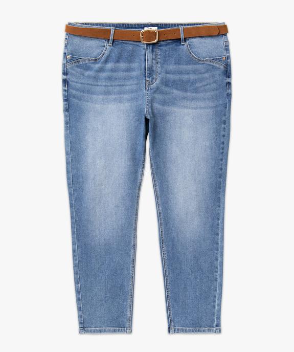 Jean slim 7/8e avec ceinture femme grande taille vue5 - GEMO (G TAILLE) - GEMO