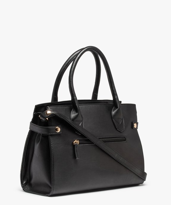 Sac à main femme verni et brillant avec cadenas vue2 - GEMO (ACCESS) - GEMO