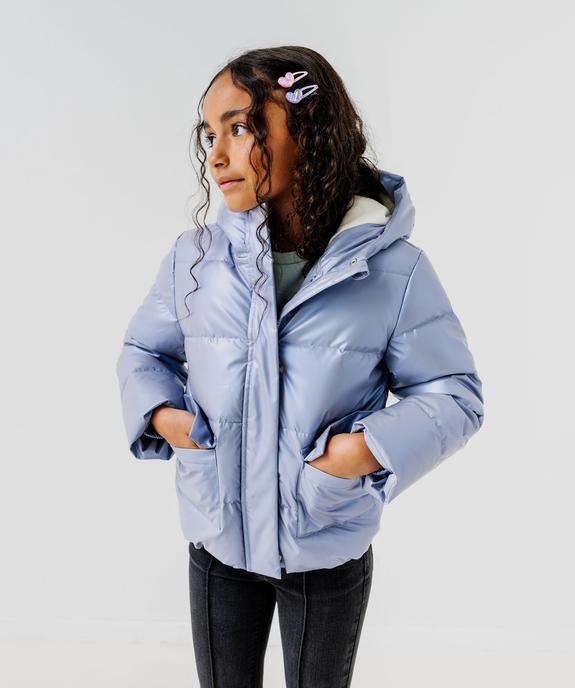 Blouson déperlant doublé polaire à capuche fille vue1 - GEMO (ENFANT) - GEMO