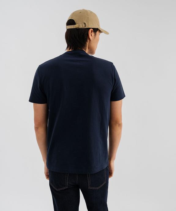 Tee-shirt manches courtes col tunisien homme vue3 - GEMO 4G HOMME - GEMO