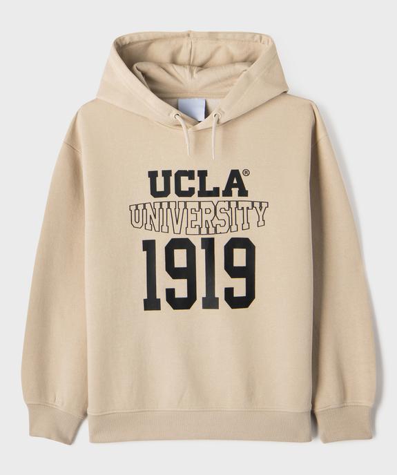 Sweat à capuche avec inscription poitrine fille - UCLA vue1 - UCLA - GEMO