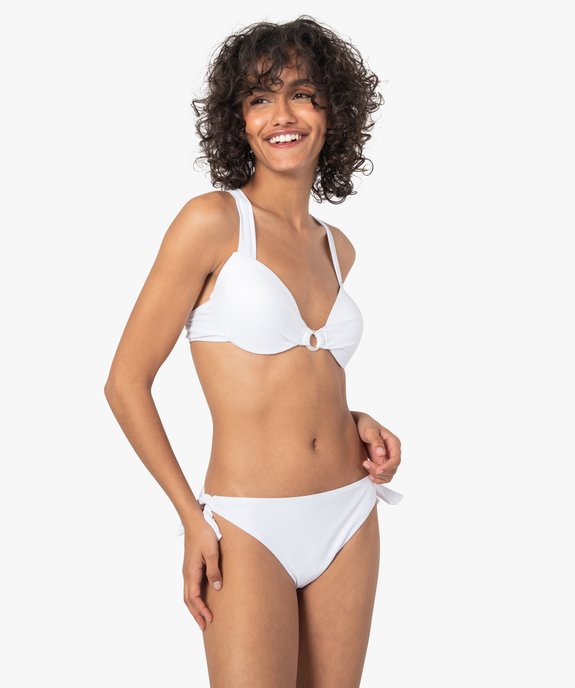 Bas de maillot de bain femme forme culotte  vue3 - GEMO 4G FEMME - GEMO