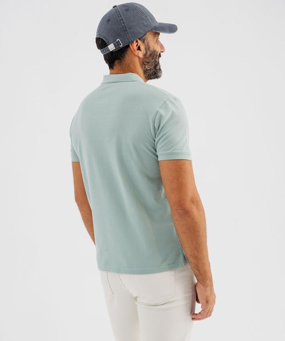 Polo manches courtes en coton homme vue4 - GEMO 4G HOMME - GEMO