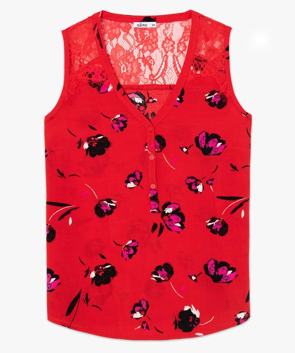 Blouse femme sans manches imprimée vue4 - GEMO(FEMME PAP) - GEMO