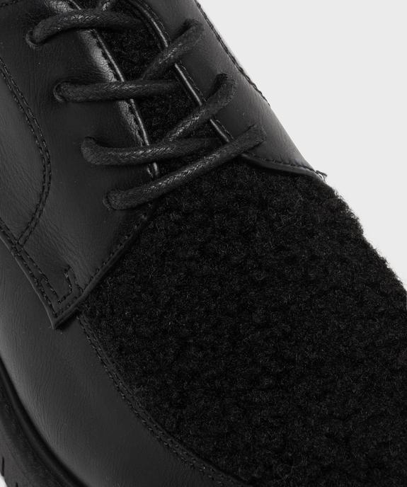 Derbies multimatière à semelle crantée femme vue6 - FOLLOW ME - GEMO