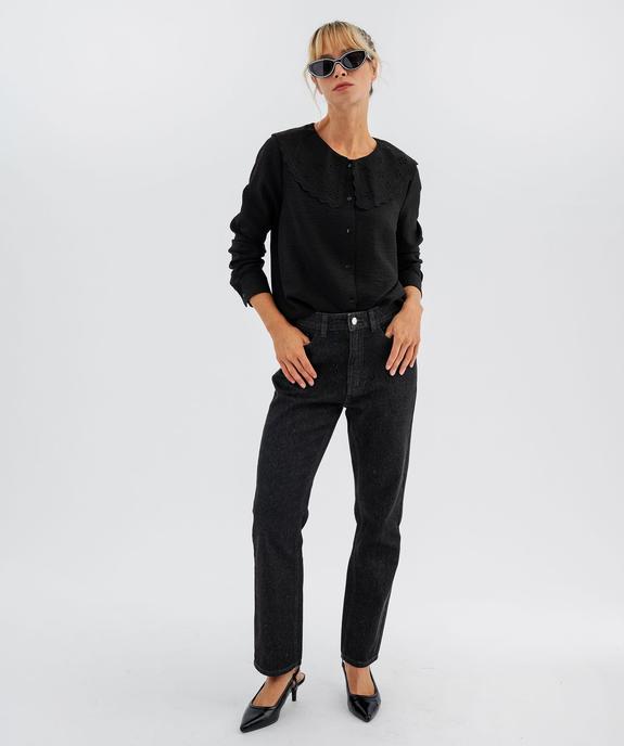 Chemise avec grand col en broderie anglaise femme vue4 - GEMO(FEMME PAP) - GEMO