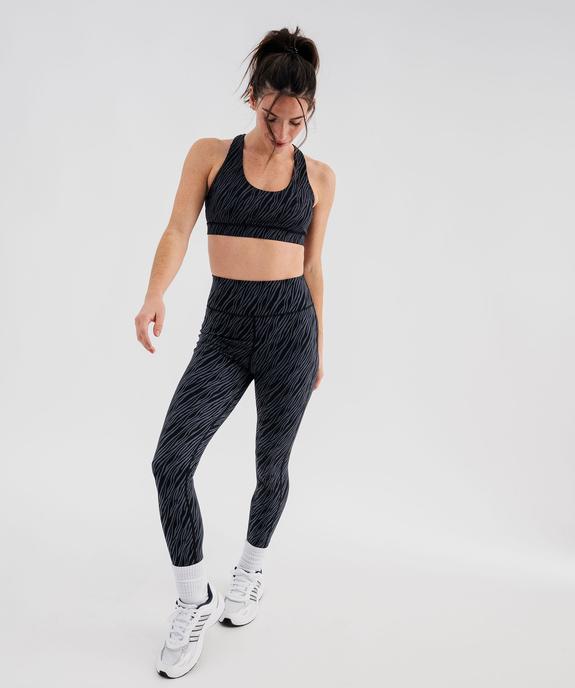 Brassière de sport à bretelles croisées et maintien modéré femme vue5 - GEMO(HOMWR FEM) - GEMO