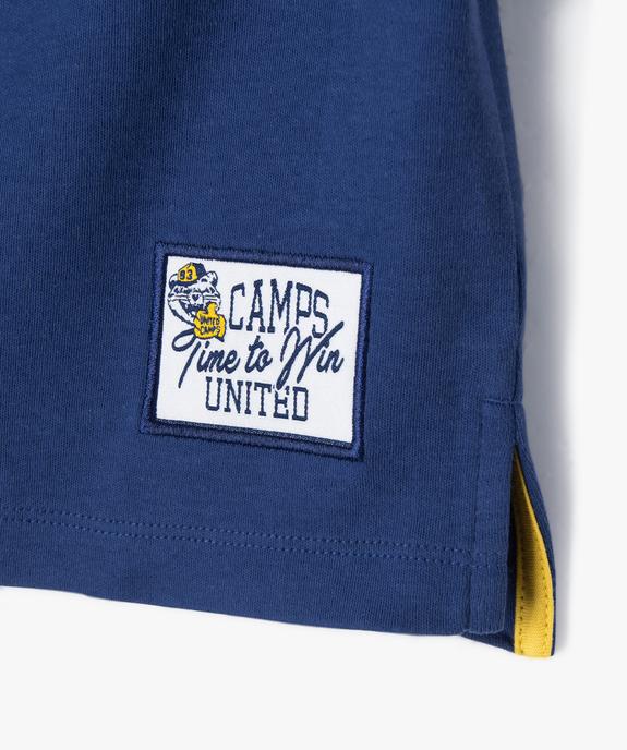 Polo à manches courtes bicolore garçon - Camps United vue2 - CAMPS - GEMO