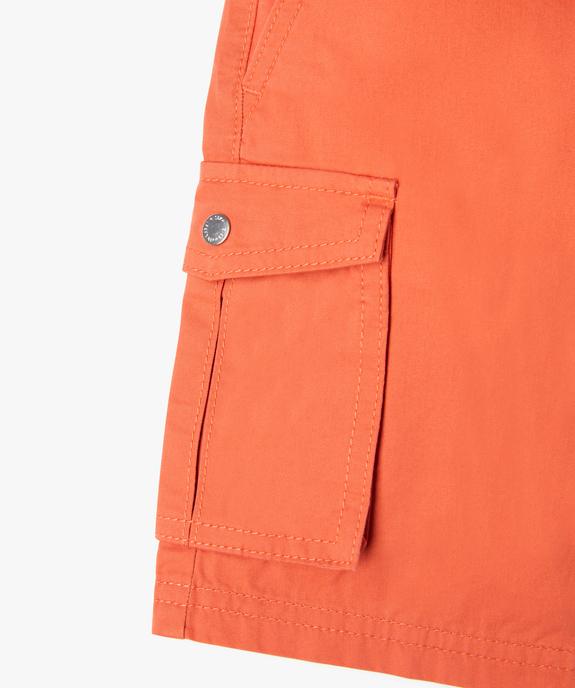 Bermuda cargo Regular en toile garçon vue3 - GEMO 4G GARCON - GEMO