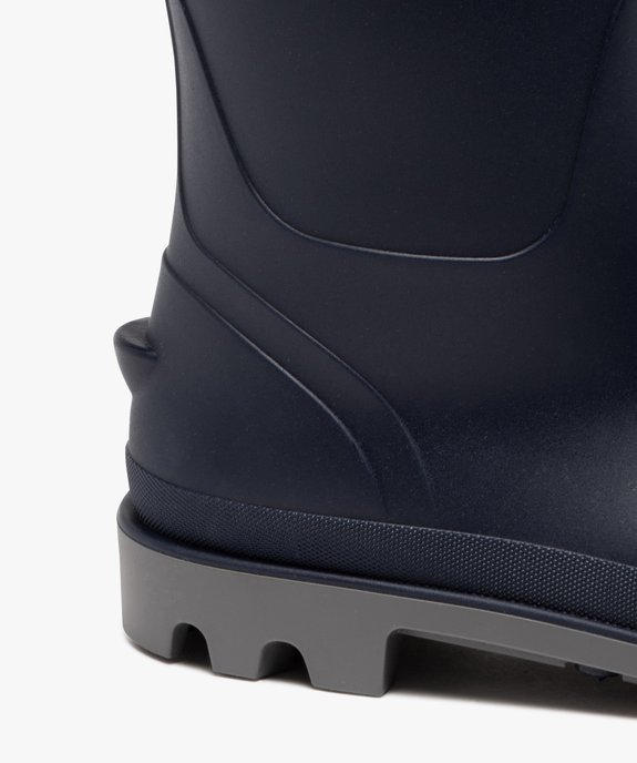 Bottes de pluie femme unies à semelle crantée vue12 - FOLLOW ME - GEMO