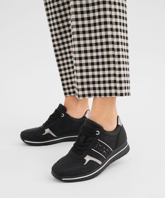 Baskets à lacets avec talon compensé femme - Valentina Baldano vue7 - VALENTINA BALDA - GEMO