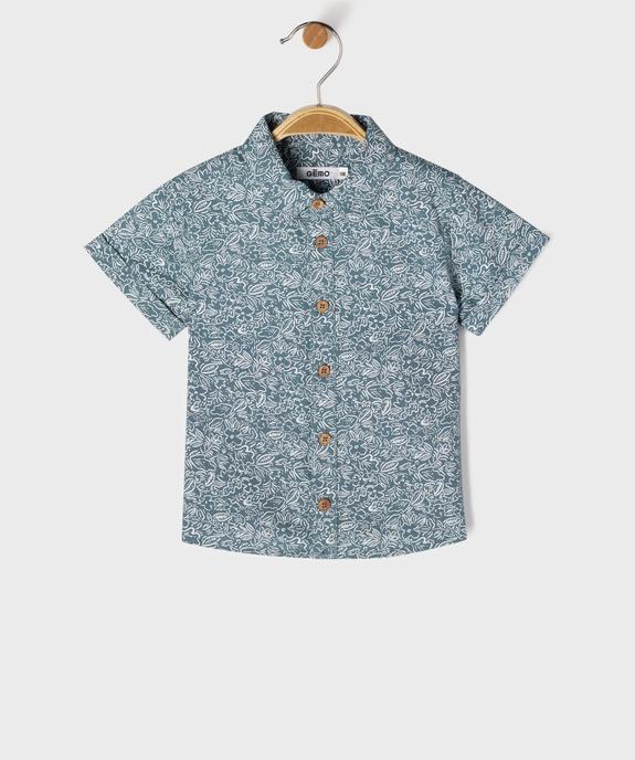 Chemise manches courtes à motifs fleuris bébé garçon vue1 - GEMO(BEBE DEBT) - GEMO