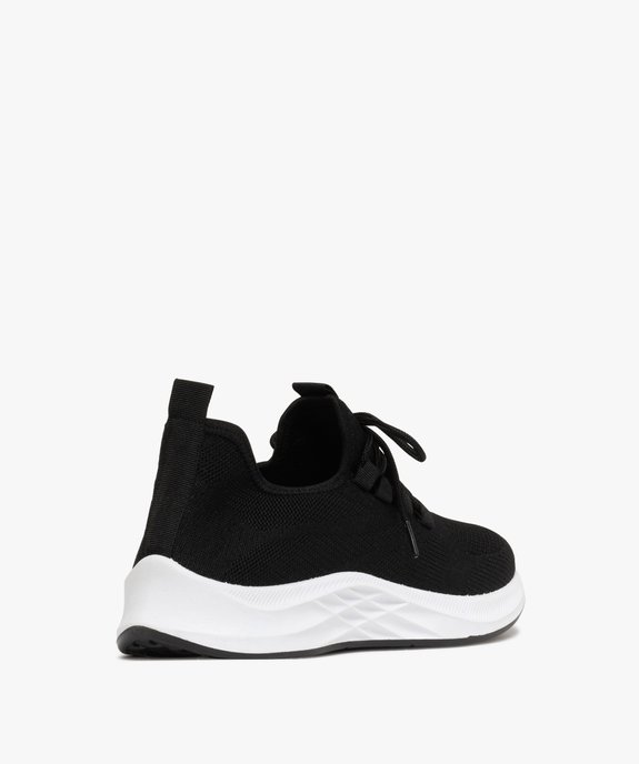 Baskets homme unies en mesh à col élastique et souple  vue4 - BOTTESINI - GEMO