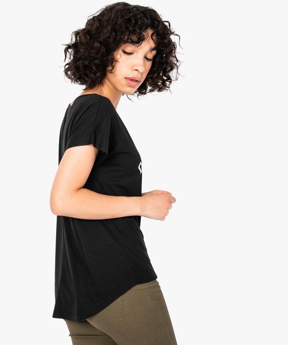 Tee-shirt femme loose imprimé  vue3 - GEMO(FEMME PAP) - GEMO
