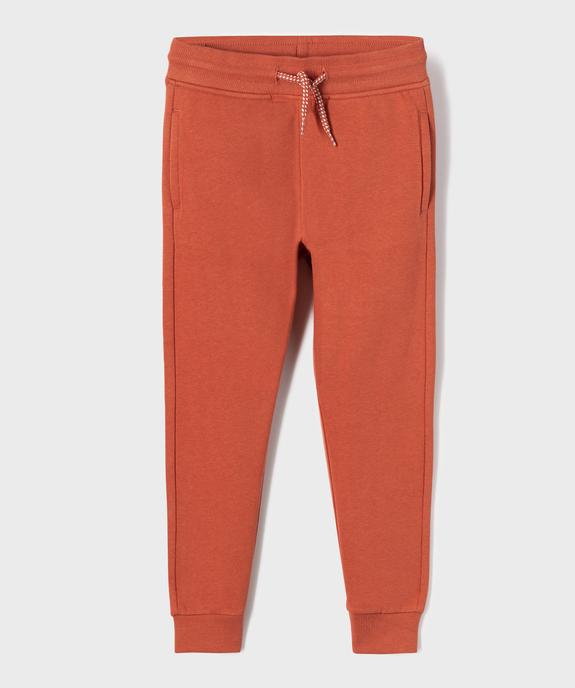 Pantalon de jogging avec intérieur molletonné garçon vue1 - GEMO (ENFANT) - GEMO