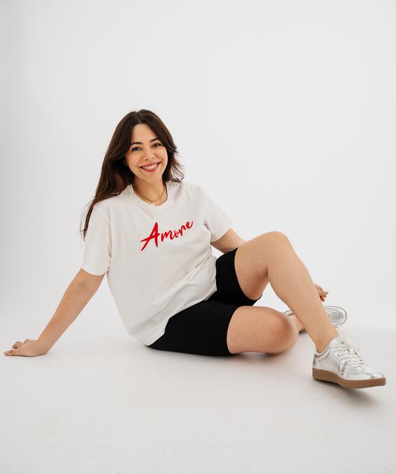 Legging court en maille extensible femme grande taille vue6 - GEMO (G TAILLE) - GEMO