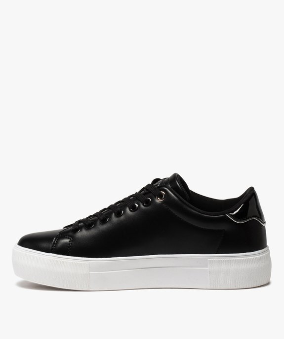 Tennis femme à détails vernis et semelle épaisse - Ellesse vue3 - ELLESSE - GEMO