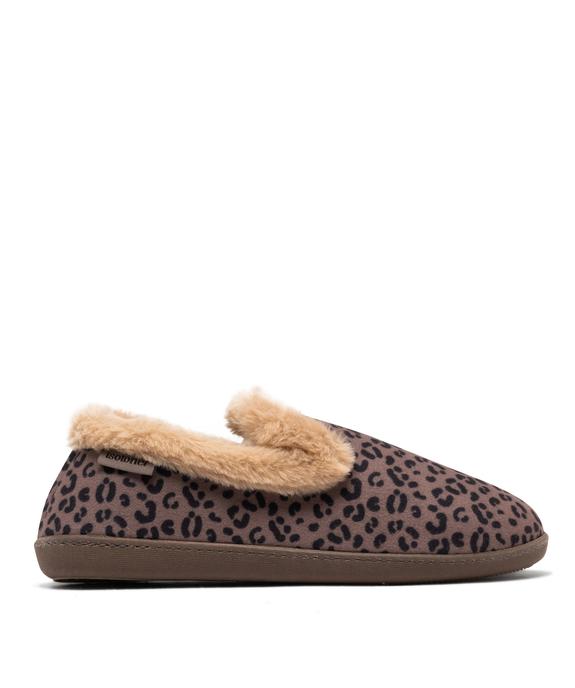 Chaussons chauds et souples imprimé léopard femme - Isotoner vue1 - ISOTONER - GEMO