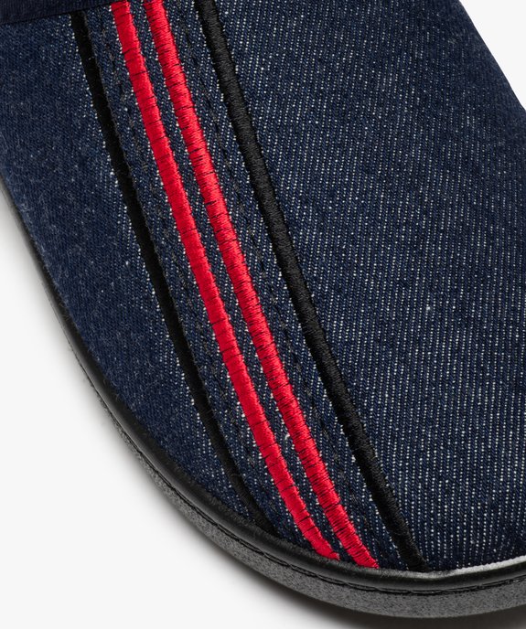 Chaussons homme confort mules en denim vue6 - GEMO(HOMWR HOM) - GEMO
