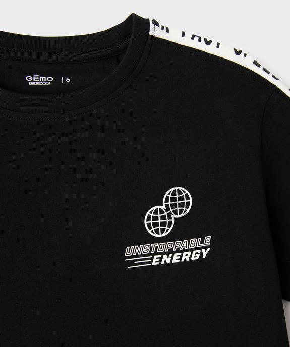 Tee-shirt manches courtes spécial sport garçon vue3 - GEMO 4G GARCON - GEMO