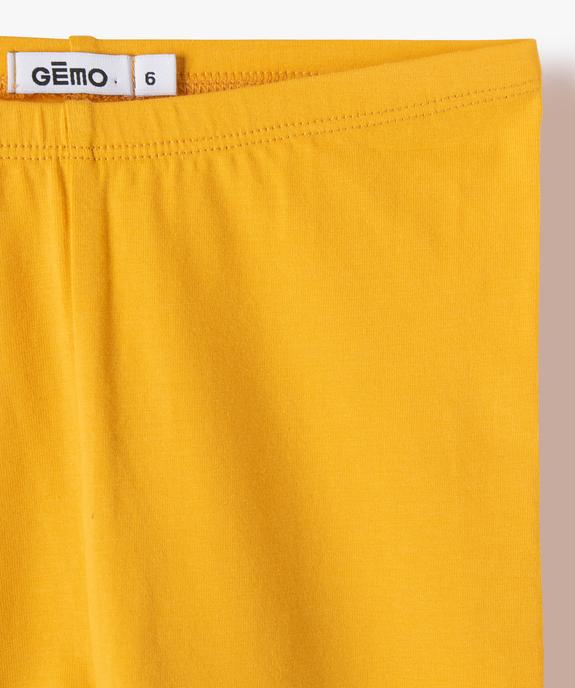 Legging 7/8ème uni à taille élastiquée fille vue5 - GEMO (ENFANT) - GEMO