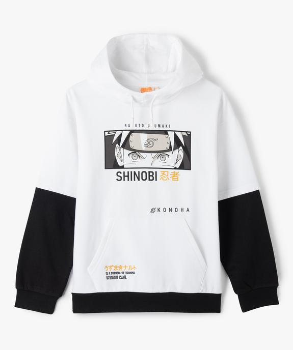 Sweat à capuche effet 2 en 1 garçon - Naruto vue1 - NARUTO - GEMO