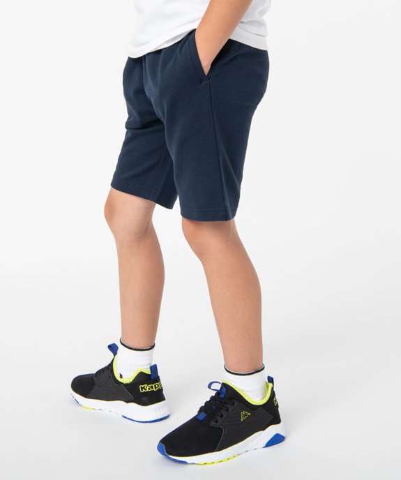 Bermuda en maille avec ceinture en bord-côte garçon vue1 - GEMO (ENFANT) - GEMO
