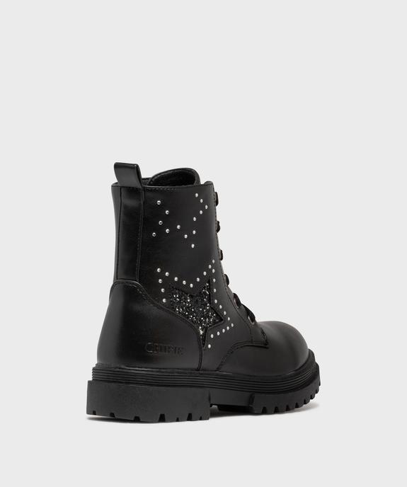 Boots crantés avec strass et paillettes fille - Chipie vue4 - CHIPIE - GEMO