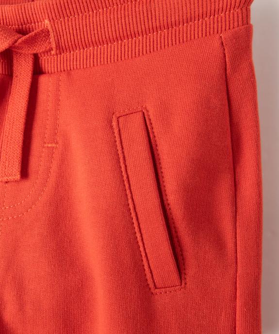 Pantalon de jogging avec ceinture bord-côte bébé garçon vue2 - GEMO 4G BEBE - GEMO