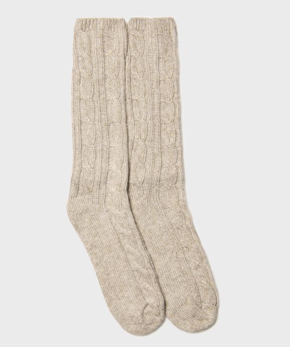 Chaussettes hautes torsadées et épaisses femme - GEMO(HOMWR FEM) Chaussettes hautes torsadées et épaisses femme vue1 - GEMO(HOMWR FEM) - GEMO