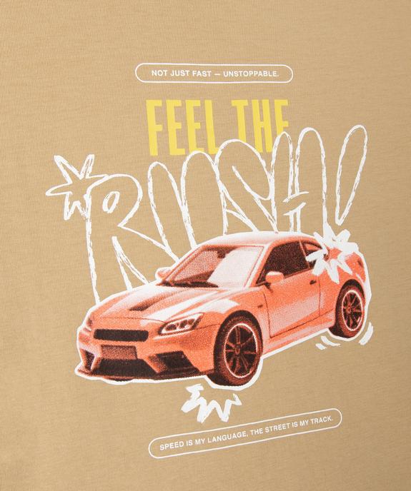 Tee-shirt manches courtes motif voiture garçon vue3 - GEMO (ENFANT) - GEMO