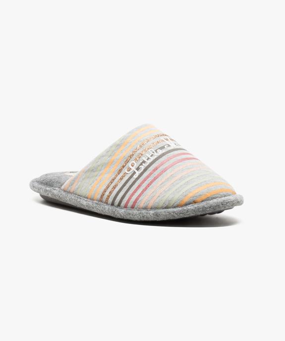 Chaussons mules rayés - Little Marcel vue2 - LITTLE MARCEL - GEMO