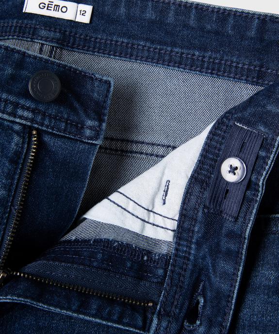 Bermuda en denim coupe slim garçon vue5 - GEMO (JUNIOR) - GEMO