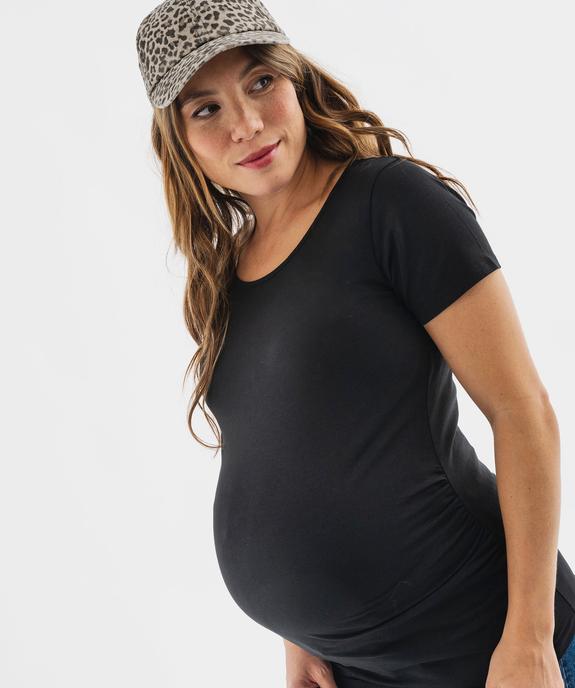 Tee-shirt de maternité à manches courtes en jersey stretch vue1 - GEMO 4G MATERN - GEMO