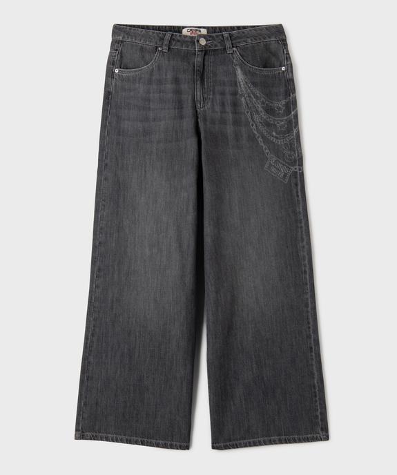 Jean super baggy en denim de coton fille - Camps United vue1 - CAMPS US - GEMO
