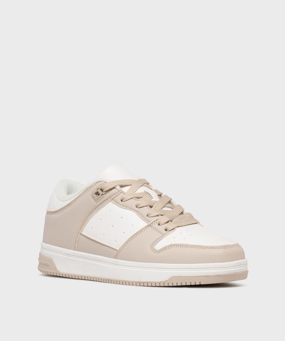 Baskets bicolores à lacets femme - Camps United vue2 - CAMPS - GEMO