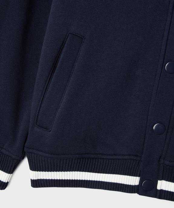 Gilet sweat à col V garçon vue3 - GEMO 4G GARCON - GEMO