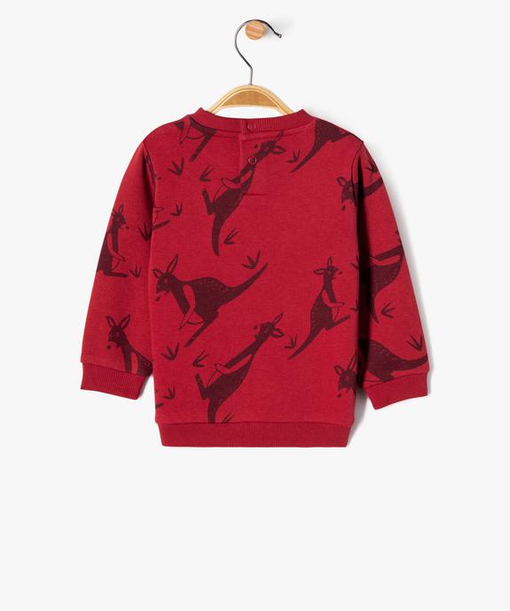 Sweat intérieur molletonné avec motifs animaux bébé garçon vue4 - GEMO(BEBE DEBT) - GEMO