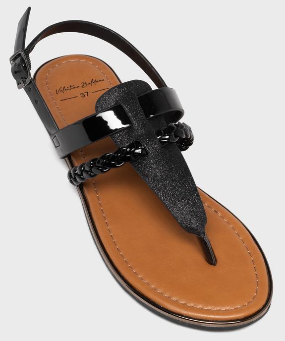 Sandales métallisées à entredoigt femme - Valentina Baldano vue5 - VALENTINA BALDA - GEMO