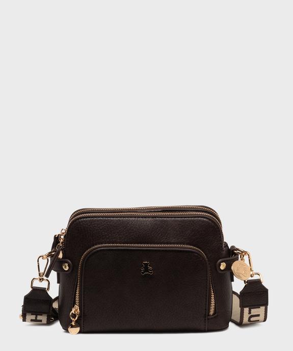 Sac en matière grainée avec deux bandoulières amovibles femme - LuluCastagnette vue1 - LULU CASTAGNETT - GEMO