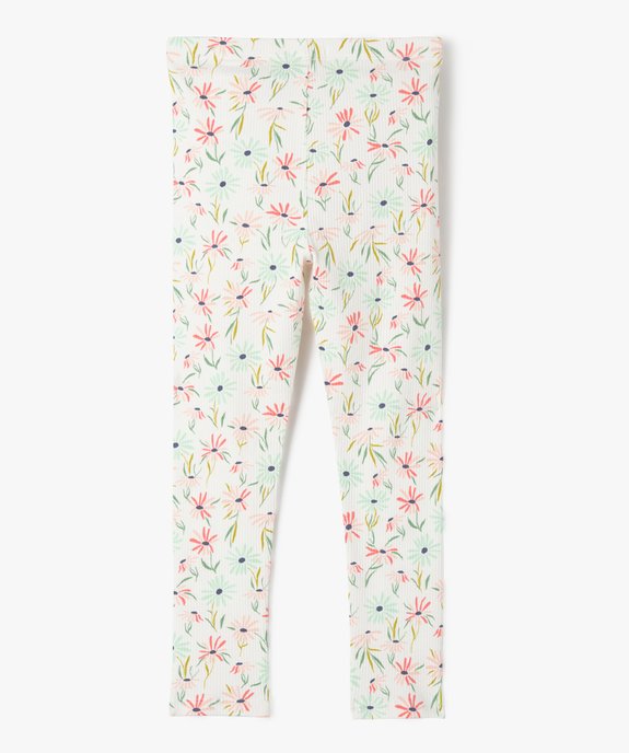 Leggings en coton côtelé fille vue3 - GEMO (ENFANT) - GEMO
