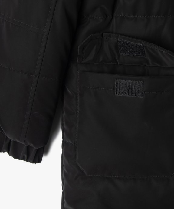 Manteau matelassé à capuche garçon vue3 - GEMO 4G GARCON - GEMO