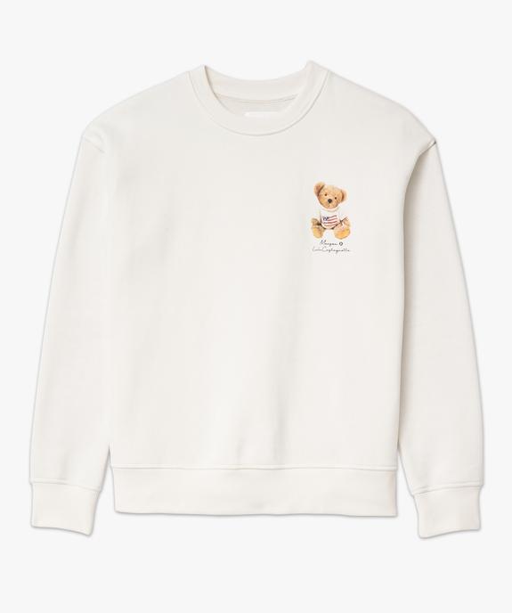 Sweat molletonné avec motif poitrine femme - LuluCastagnette vue5 - LULUCASTAGNETTE - GEMO
