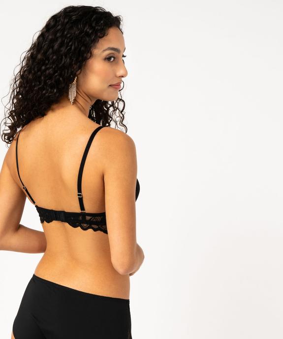 Soutien-gorge sans armatures forme push-up femme vue3 - GEMO(HOMWR FEM) - GEMO