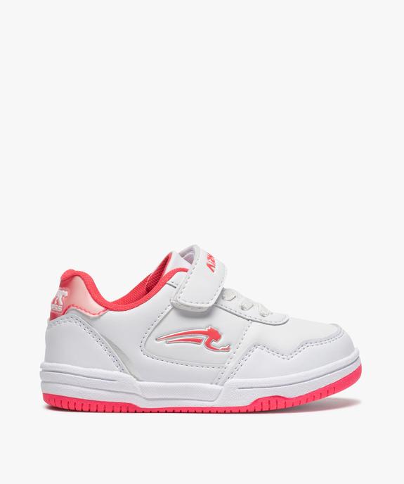 Baskets fille bicolores à lacets et scratch - Airness vue1 - AIRNESS - GEMO