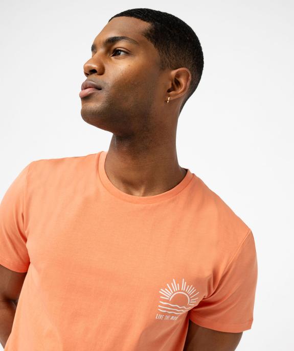 Tee-shirt manches courtes à motif homme  vue2 - GEMO (HOMME) - GEMO