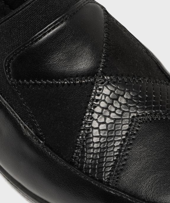 Mocassins confort légers et souples à talon compensé femme vue6 - G'FLEX GEMO FOR GOOD - GEMO