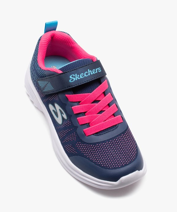 Baskets fille running en mesh à reliefs - Skechers  vue5 - SKECHERS - GEMO