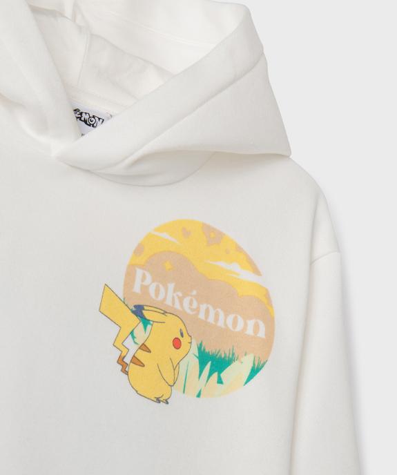 Sweat à capuche motif devant et dos garçon - Pokemon vue2 - POKEMON - GEMO