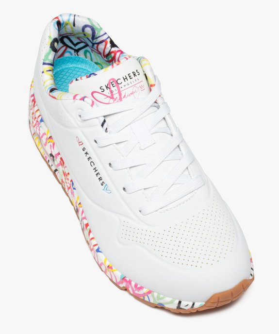 Baskets femme imprimées cœurs à semelle bulle d'air - Skechers X James Goldcrown vue5 - SKECHERS - GEMO